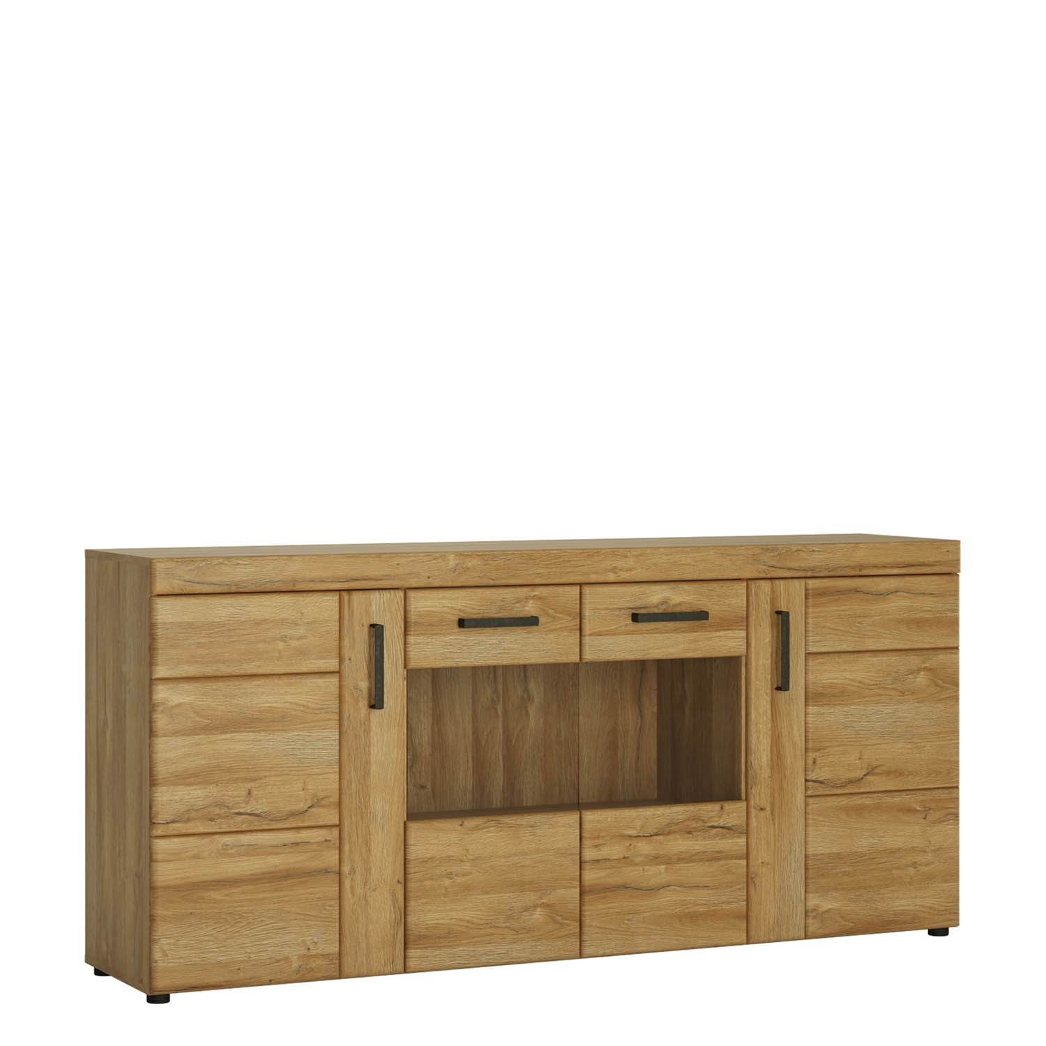 4 door wide glazed sideboard